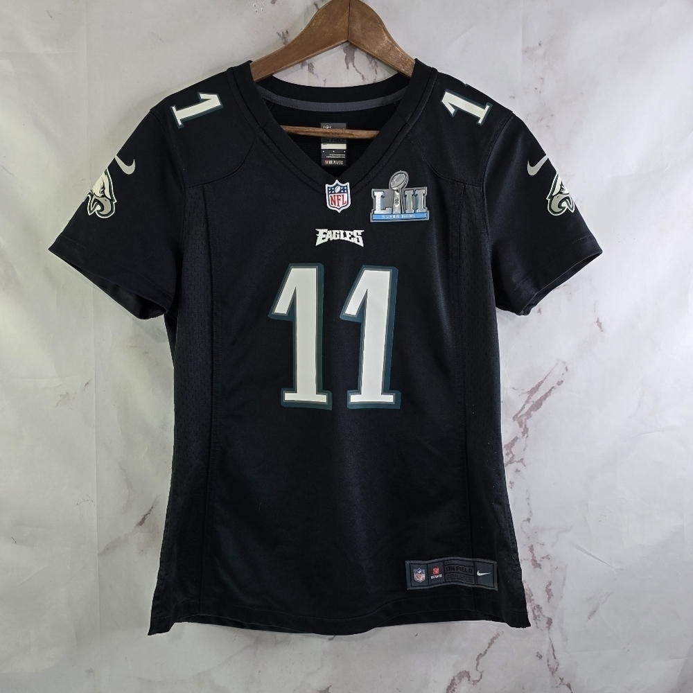 Philadelphia Eagles Jersey Women Medium 11 Wentz Nike NFL On Field Superbowl LII